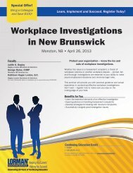 Workplace Investigations in New Brunswick - Amazon Web Services