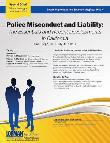 Police Misconduct and Liability: - Amazon Web Services