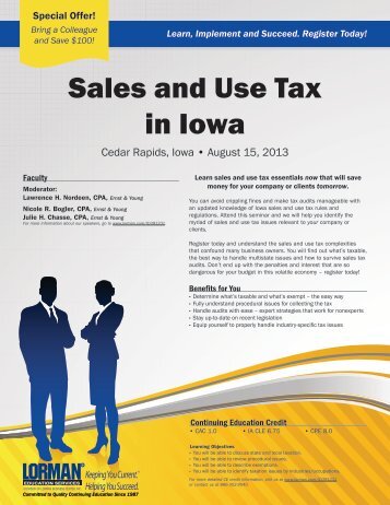 Sales and Use Tax in Iowa - Amazon Web Services