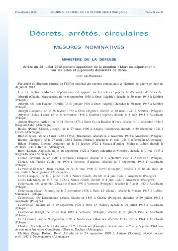 Journal officiel de la République française - N° 222 du 23 ...