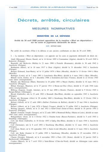 Décrets, arrêtés, circulaires