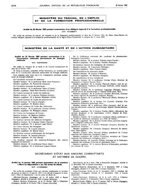 321B JOURNAL OFFICIEL DE LA RÉPUBLIQUE FRANÇAISE