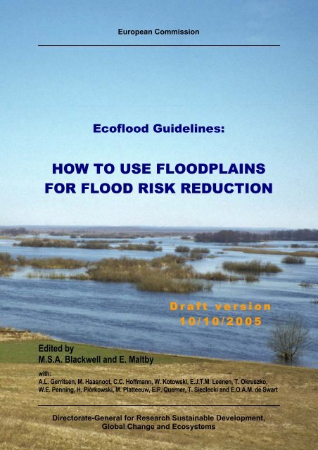 HOW TO USE FLOODPLAINS FOR FLOOD RISK ... - SGGW