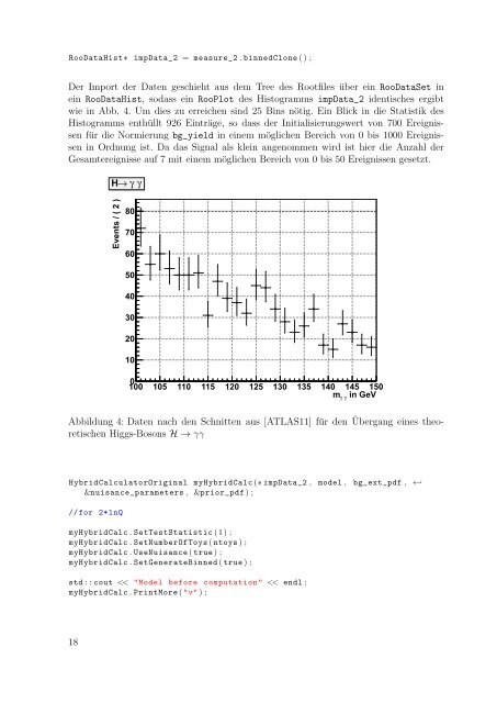 Implementierung der CLs-Methode in ROOT zur statistischen ...