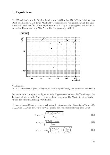 Implementierung der CLs-Methode in ROOT zur statistischen ...