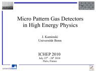 Micro Pattern Gas Detectors in High Energy Physics - LHC/ILC ...