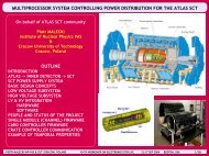 multiprocessor system controlling power distribution for the atlas sct ...