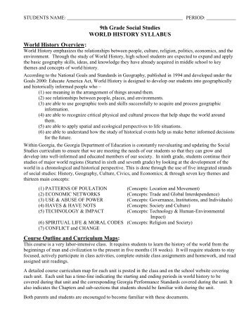 Syllabus - Loganville High School - Walton County Schools