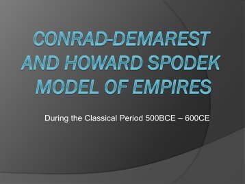 The Demorest Model of Classical Empires