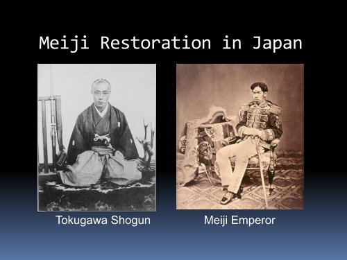 The Meiji Restoration