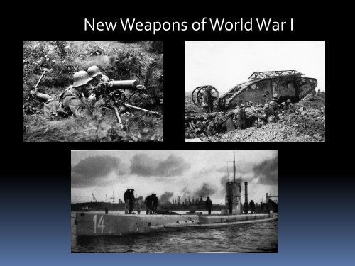 Key Phases of World War I