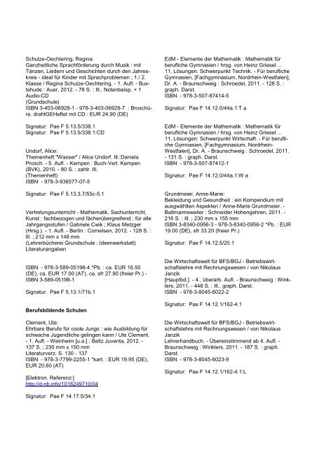 August 2012 (PDF 174 KB) - Landesinstitut für Lehrerbildung und ...