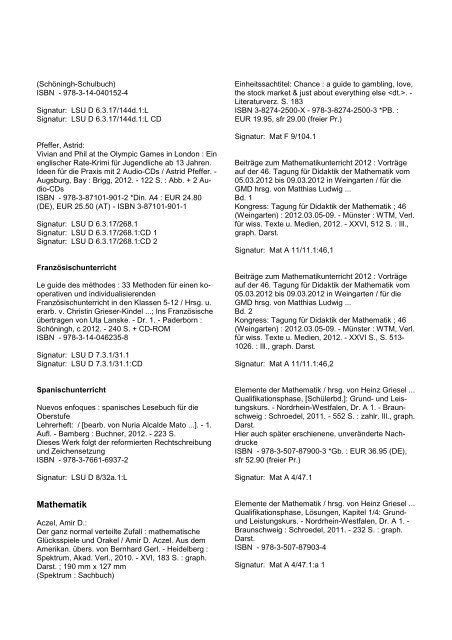 August 2012 (PDF 174 KB) - Landesinstitut für Lehrerbildung und ...