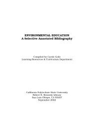 Environmental Education - Robert E. Kennedy Library