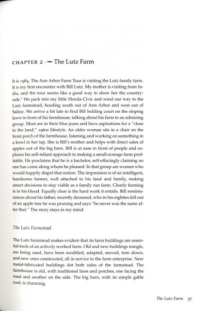 CHAPTER 2 -?* The Lutz Farm