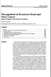 Management of Recurrent Head and Neck Cancer