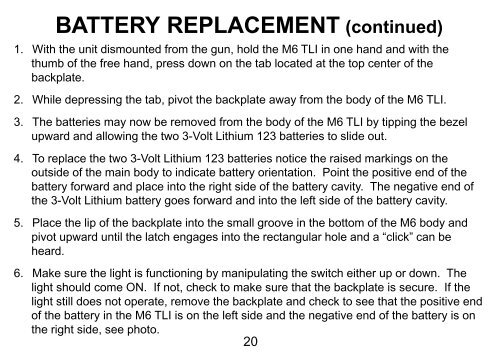 M6 TLI Manual - OpticsPlanet.com