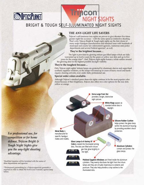 trijicon gl04 glock night sights