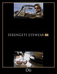2006 Serengeti Sunglasses Catalog