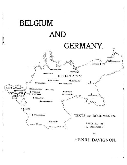 BELGIUM AND GERMANY.