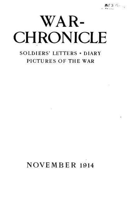 WAR- CHRONICLE