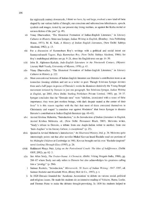 Indian Writing in English 1794-2004 - Soka University Repository