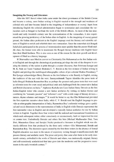 Indian Writing in English 1794-2004 - Soka University Repository
