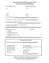 Special Collections Request Loan Form - University of California