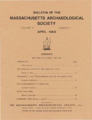 Bulletin of the Massachusetts Archaeological Society, Vol. 41, No. 1 ...
