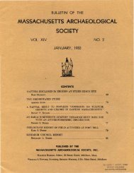 Bulletin of the Massachusetts Archaeological Society, Vol. 14, No. 2 ...