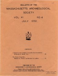 Bulletin of the Massachusetts Archaeological Society, Vol. 11, No. 4 ...