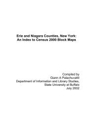 Erie and Niagara Counties, New York - University at Buffalo Libraries