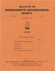 Bulletin of the Massachusetts Archaeological Society, Vol. 38, No. 4 ...