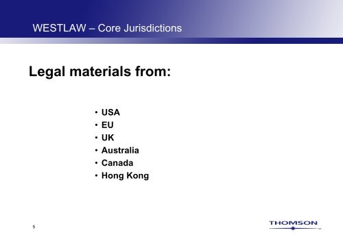 Researching with Westlaw - Library