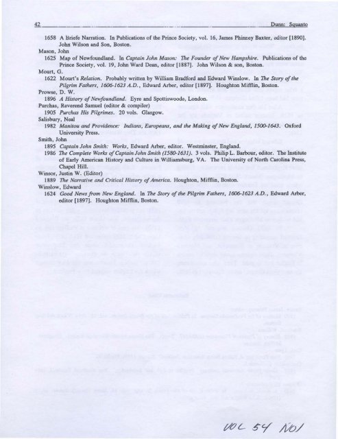 Bulletin of the Massachusetts Archaeological Society, Vol. 54, No. 1 ...