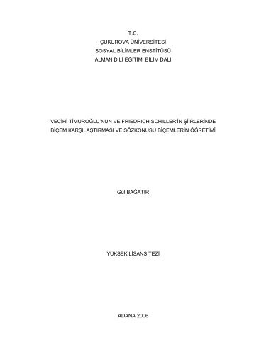 sosyal bilimler cukurova tr thesis sosyal bilimler cukurova tr thesis