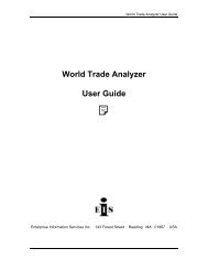 World Trade Analyzer User Guide