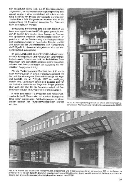 Jahresbericht 1986 - Eawag-Empa Library