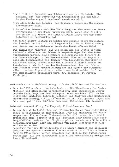 IIIMIJahresbericht 1974 - Eawag-Empa Library