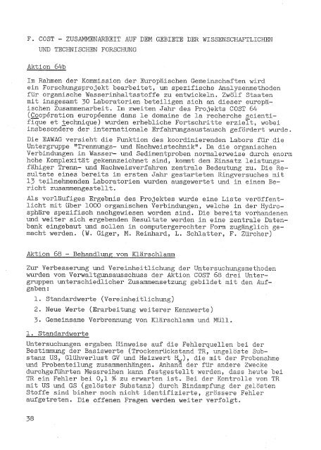 IIIMIJahresbericht 1974 - Eawag-Empa Library