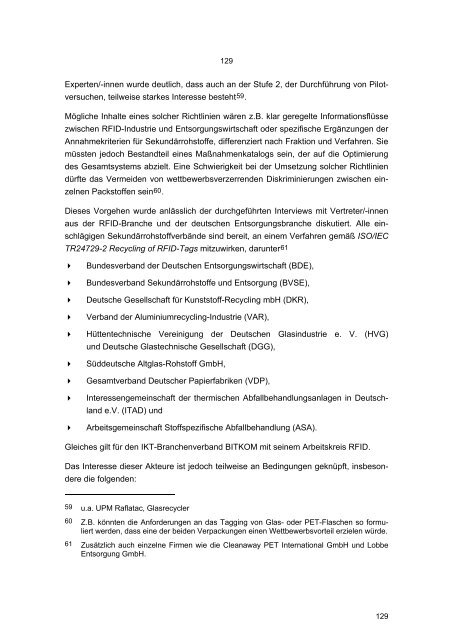 Texte 27/2009: Einfluss von RFID-Tags auf die Abfallentsorgung ...