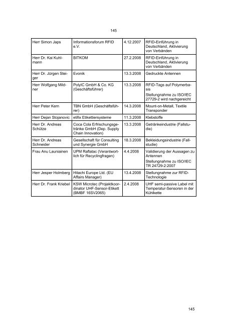 Texte 27/2009: Einfluss von RFID-Tags auf die Abfallentsorgung ...