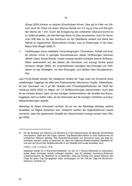 Texte 27/2009: Einfluss von RFID-Tags auf die Abfallentsorgung ...