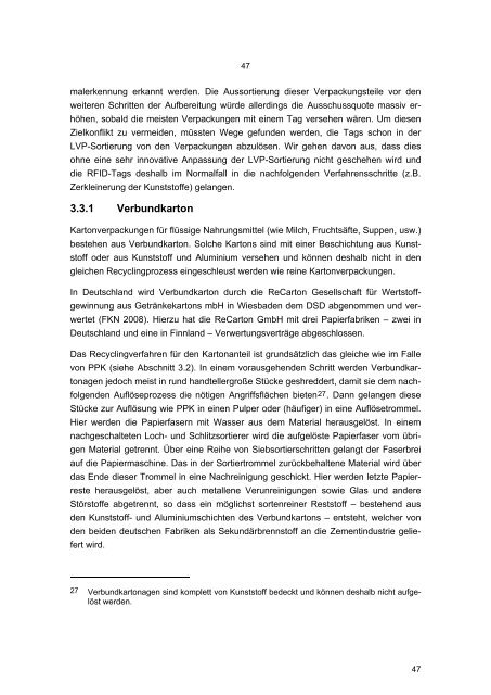 Texte 27/2009: Einfluss von RFID-Tags auf die Abfallentsorgung ...