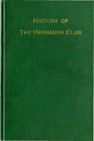 The HARBAUGH CLUB - Franklin & Marshall College Library