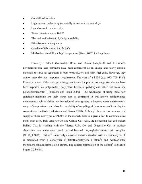 hydrogen production from water using solar cells powered nafion ...