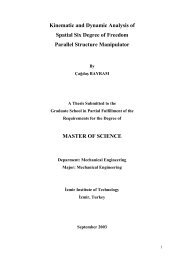 Kinematic and Dynamic Analysis of Spatial Six Degree of Freedom ...