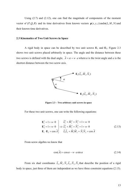 Kinematic and Dynamic Analysis of Spatial Six Degree of Freedom ...