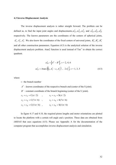 Kinematic and Dynamic Analysis of Spatial Six Degree of Freedom ...