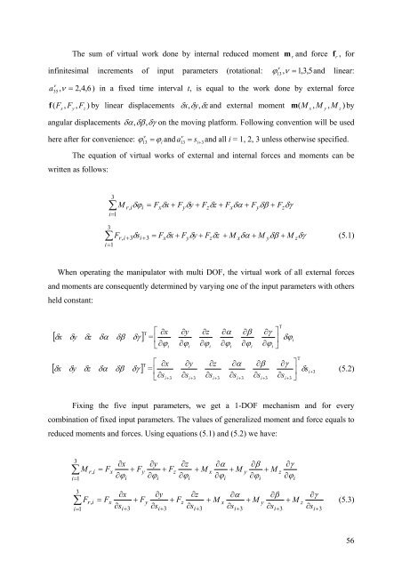 Kinematic and Dynamic Analysis of Spatial Six Degree of Freedom ...